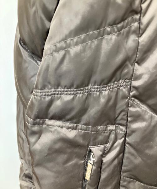 BALMAIN（バルマン）BALMAIN (バルマン) ブルーフォックスファーダウンコート ブラウン サイズ:Lの古着・服飾アイテム