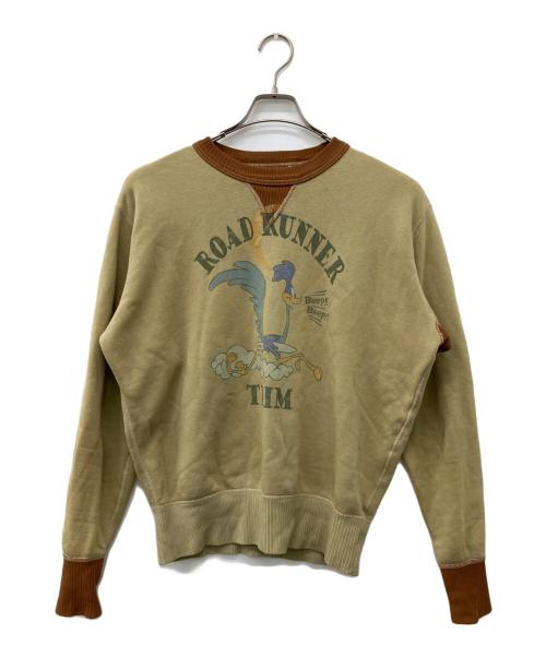 TOYS MCCOY（トイズマッコイ）TOYS MCCOY (トイズマッコイ) プリント両Vガゼットスウェット ベージュ サイズ:XLの古着・服飾アイテム