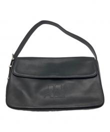 courreges（クレージュ）の古着「スクエアワンハンドバッグ」｜ブラック