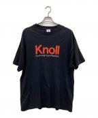 DELTAデルタ）の古着「90ｓファニチャーブランド企業Tシャツ」｜ブラック