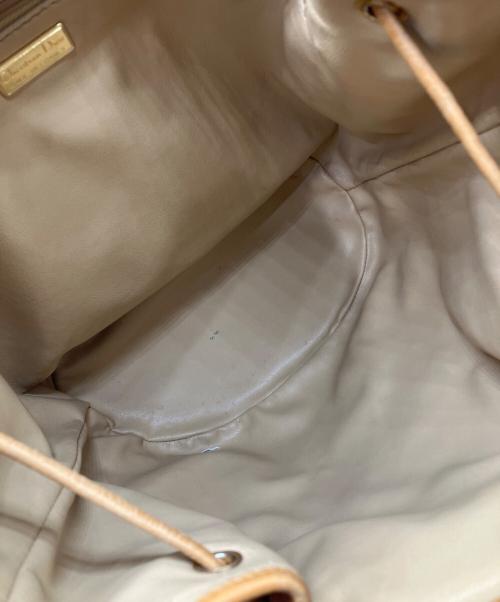 Christian Dior（クリスチャン ディオール）Christian Dior (クリスチャン ディオール) 巾着CDロゴショルダーバッグ ベージュ サイズ:下記参照の古着・服飾アイテム