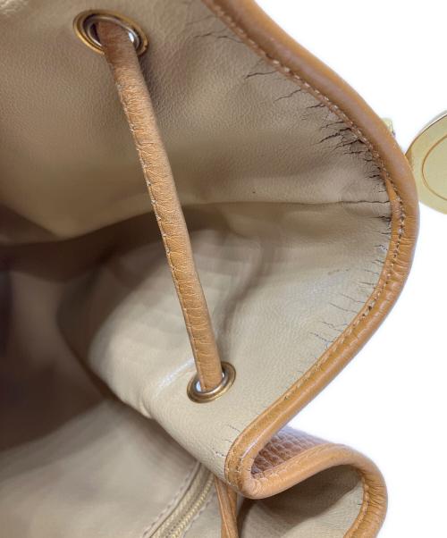 Christian Dior（クリスチャン ディオール）Christian Dior (クリスチャン ディオール) 巾着CDロゴショルダーバッグ ベージュ サイズ:下記参照の古着・服飾アイテム