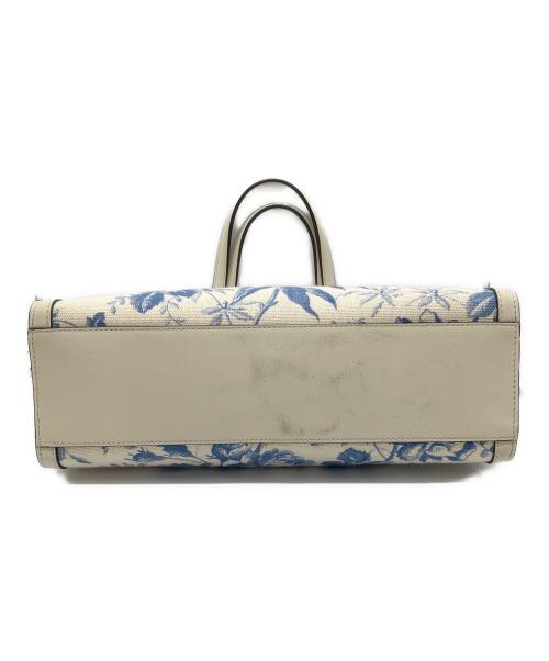 GUCCI（グッチ）GUCCI (グッチ) ハーバリウムGGトートバッグ ホワイト×ブルー サイズ:下記参照の古着・服飾アイテム