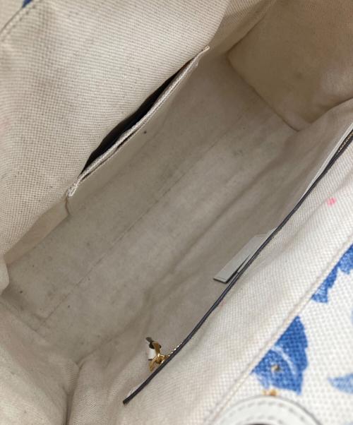 GUCCI（グッチ）GUCCI (グッチ) ハーバリウムGGトートバッグ ホワイト×ブルー サイズ:下記参照の古着・服飾アイテム