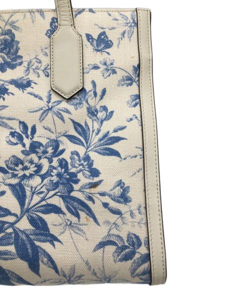 GUCCI（グッチ）GUCCI (グッチ) ハーバリウムGGトートバッグ ホワイト×ブルー サイズ:下記参照の古着・服飾アイテム