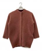 ELENDEEKエレンディーク）の古着「ラクーンMIXカーディガン」｜ピンク