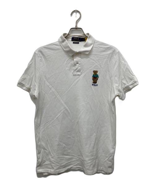 POLO RALPH LAUREN（ポロ・ラルフローレン）POLO RALPH LAUREN (ポロ・ラルフローレン) ポロベアポロシャツ ホワイト サイズ:Lの古着・服飾アイテム