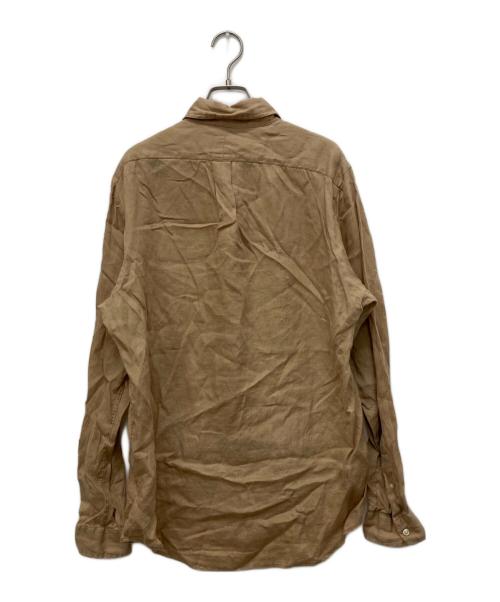 POLO RALPH LAUREN（ポロ・ラルフローレン）POLO RALPH LAUREN (ポロ・ラルフローレン) リネンシャツ ブラウン サイズ:Mの古着・服飾アイテム