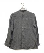 MACKINTOSH LONDONマッキントッシュ ロンドン）の古着「バンドカラーリネンシャツ」｜グレー