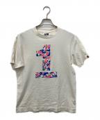 A BATHING APEアベイシングエイプ）の古着「カモ柄ナンバリングTシャツ」｜ネイビー
