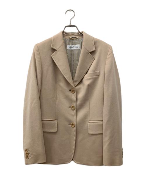 MaxMara（マックスマーラ）MaxMara (マックスマーラ) ヴァージンウール3Bテーラードジャケット ベージュ サイズ:40の古着・服飾アイテム