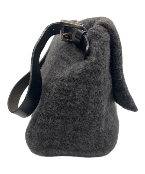 FENDI（フェンディ）FENDI (フェンディ) ズッカ柄ウールショルダーバッグ グレーの古着・服飾アイテム
