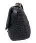 FENDI (フェンディ) ズッカ柄ウールショルダーバッグ グレー：110000円