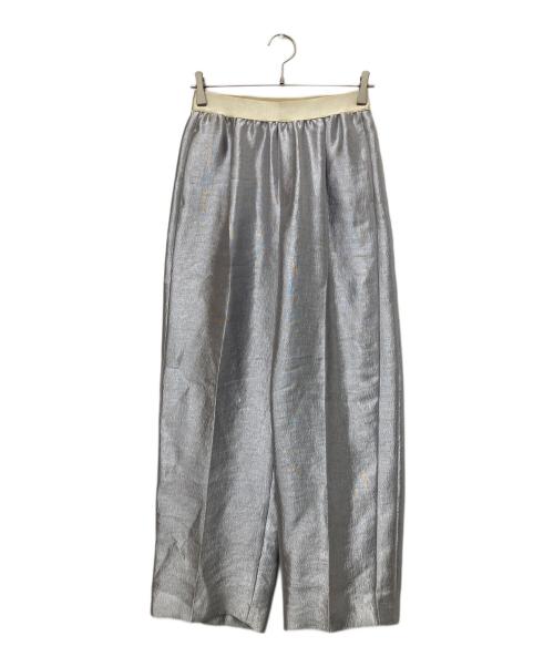 ASTRAET（アストラット）ASTRAET (アストラット) シャイニー ソクショウ ワイドパンツ シルバーの古着・服飾アイテム