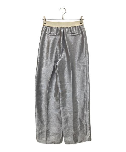 ASTRAET（アストラット）ASTRAET (アストラット) シャイニー ソクショウ ワイドパンツ シルバーの古着・服飾アイテム