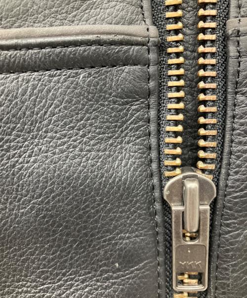 HARLEY-DAVIDSON（ハーレーダビッドソン）HARLEY-DAVIDSON (ハーレーダビッドソン) シングルライダースレザージャケット ブラック サイズ:Ｍの古着・服飾アイテム