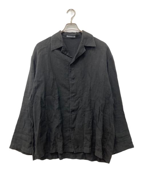 AURALEE（オーラリー）AURALEE (オーラリー) 19SS LINEN GABARDINE OVER SHIRTS チャコールグレー サイズ:5の古着・服飾アイテム