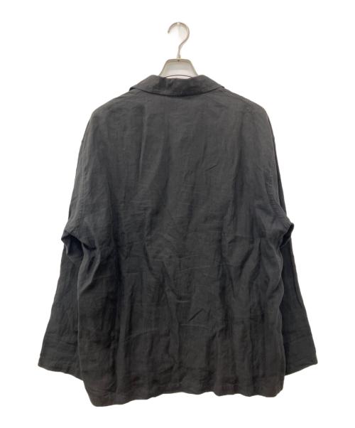 AURALEE（オーラリー）AURALEE (オーラリー) 19SS LINEN GABARDINE OVER SHIRTS チャコールグレー サイズ:5の古着・服飾アイテム