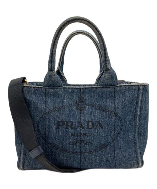 PRADA（プラダ）PRADA (プラダ) 2WAYバッグ インディゴの古着・服飾アイテム