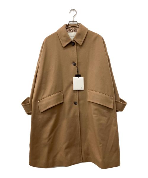 MACKINTOSH（マッキントッシュ）MACKINTOSH (マッキントッシュ) ウールソフトメルトンオーバーサイズドバルカラーコート ブラウン サイズ:Ｍの古着・服飾アイテム