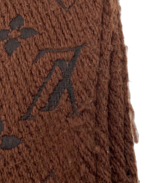 LOUIS VUITTON（ルイ ヴィトン）LOUIS VUITTON (ルイ ヴィトン) エシャルプ・ロゴマニア マフラー ブラウンの古着・服飾アイテム