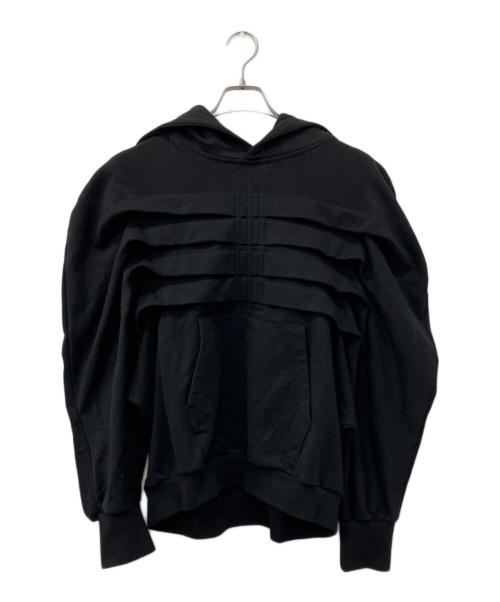 scd crowd（エスシーディークラウド）scd crowd (サプライヤー) Track Heavy Hoodie ブラック サイズ:Ｍの古着・服飾アイテム