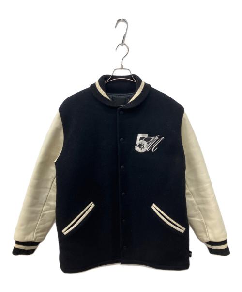 TEAM MESSAGE（チームメッセージ）TEAM MESSAGE (チームメッセージ) 5th anniversary numbering stadium jumper ブラック サイズ:Lの古着・服飾アイテム
