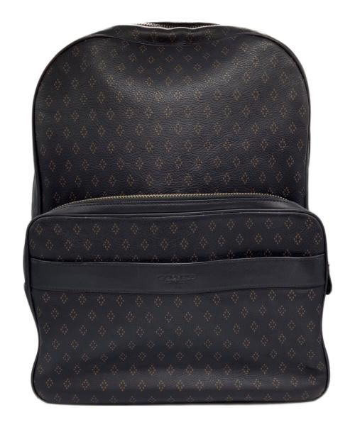 COACH（コーチ）COACH (コーチ) プリンテッドレザーリュック ネイビーの古着・服飾アイテム