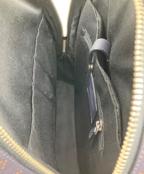 COACH（コーチ）COACH (コーチ) プリンテッドレザーリュック ネイビーの古着・服飾アイテム