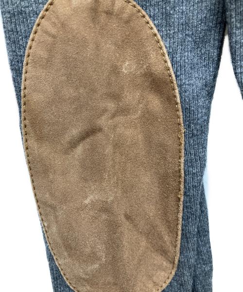 POLO RALPH LAUREN（ポロ・ラルフローレン）POLO RALPH LAUREN (ポロ・ラルフローレン) エルボーパッチニット グレー サイズ:Mの古着・服飾アイテム
