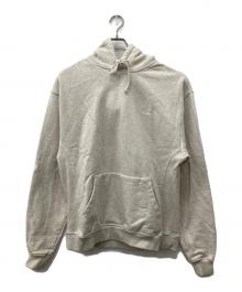 KITH（キス）の古着「ロゴ刺繍プルオーバーパーカー」｜ベージュ