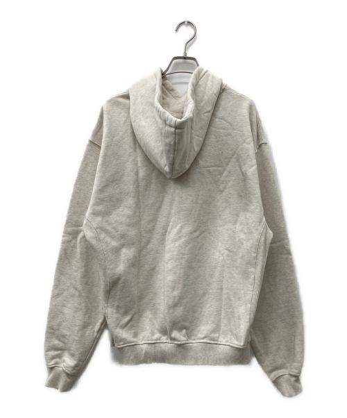 KITH（キス）KITH (キス) ロゴ刺繍プルオーバーパーカー ベージュ サイズ:Mの古着・服飾アイテム