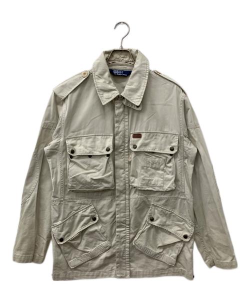 POLO RALPH LAUREN（ポロ・ラルフローレン）POLO RALPH LAUREN (ポロ・ラルフローレン) 90ｓサファリジャケット ベージュ サイズ:Mの古着・服飾アイテム