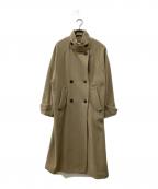 RAY BEAMSレイ ビームス）の古着「スタンドカラー ダブル コート」｜ベージュ