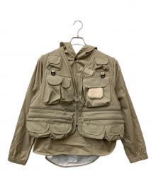 Columbia×MOUNTAIN RESEARCH（コロンビア×マウンテンリサーチ）の古着「ポンチョ＆フィッシングベストセット」｜ベージュ