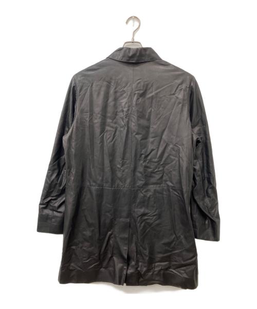 EMMETI（エンメティ）EMMETI (エンメティ) ラムレザーコート ブラック サイズ:Mの古着・服飾アイテム