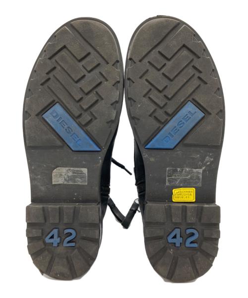 DIESEL（ディーゼル）DIESEL (ディーゼル) サイドジップブーツ ブラック サイズ:42の古着・服飾アイテム