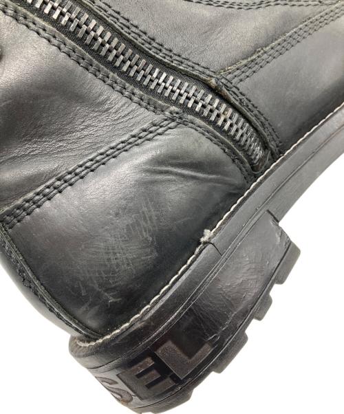 DIESEL（ディーゼル）DIESEL (ディーゼル) サイドジップブーツ ブラック サイズ:42の古着・服飾アイテム