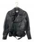 HYKE（ハイク）の古着「Motorcycle Leather Jacket」｜ブラック