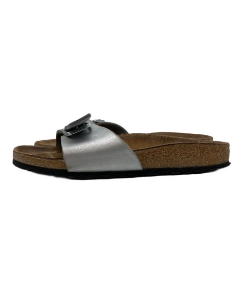 BIRKENSTOCK（ビルケンシュトック）BIRKENSTOCK (ビルケンシュトック) マドリッド ブラウン×シルバー サイズ:24.0cmの古着・服飾アイテム