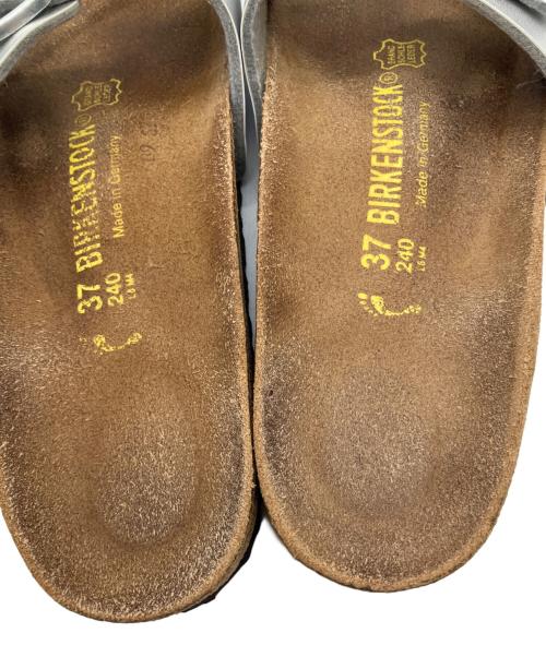 BIRKENSTOCK（ビルケンシュトック）BIRKENSTOCK (ビルケンシュトック) マドリッド ブラウン×シルバー サイズ:24.0cmの古着・服飾アイテム