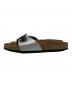 BIRKENSTOCK (ビルケンシュトック) マドリッド ブラウン×シルバー サイズ:24.0cm：4000円