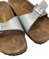 中古・古着 BIRKENSTOCK (ビルケンシュトック) マドリッド ブラウン×シルバー サイズ:24.0cm：4000円