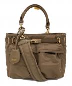 GOOD GRIEF!グッドグリーフ）の古着「BELTED SHOULDER BAG」｜ベージュ