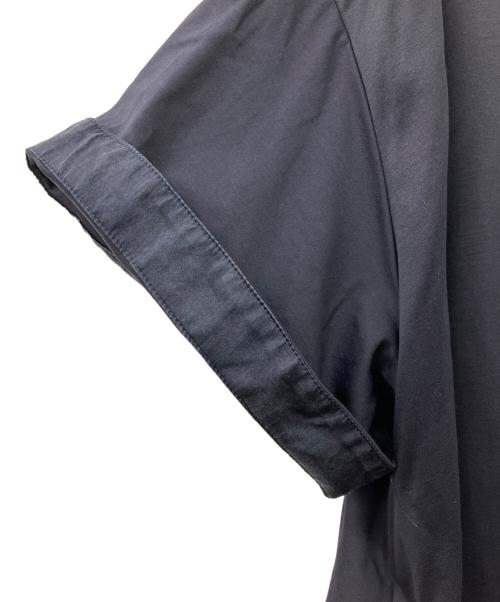 DRAWER（ドゥロワー）DRAWER (ドゥロワー) クルーネックコットンワンピース ネイビー サイズ:38の古着・服飾アイテム