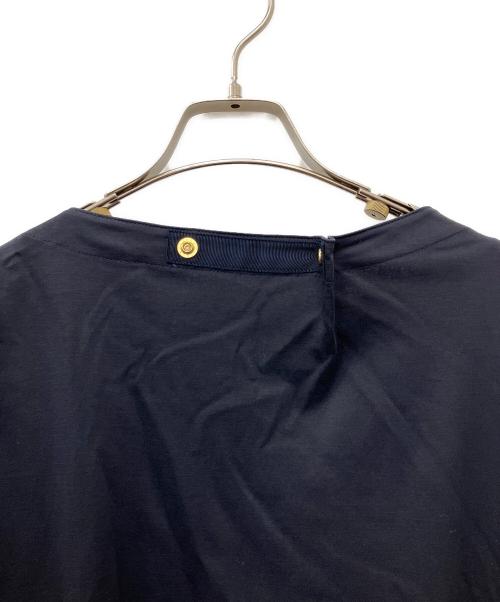DRAWER（ドゥロワー）DRAWER (ドゥロワー) クルーネックコットンワンピース ネイビー サイズ:38の古着・服飾アイテム