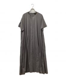 DRAWER（ドゥロワー）の古着「クルーネックコットンワンピース」｜グレー