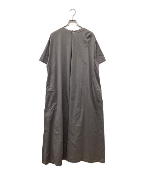 DRAWER（ドゥロワー）DRAWER (ドゥロワー) クルーネックコットンワンピース グレー サイズ:38の古着・服飾アイテム