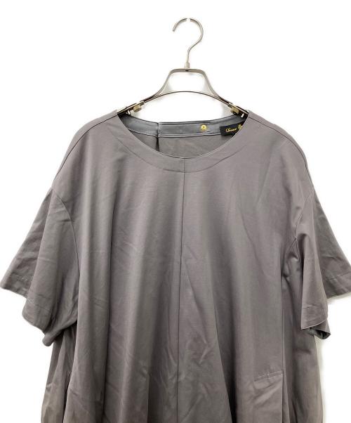 DRAWER（ドゥロワー）DRAWER (ドゥロワー) クルーネックコットンワンピース グレー サイズ:38の古着・服飾アイテム