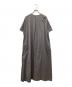 DRAWER (ドゥロワー) クルーネックコットンワンピース グレー サイズ:38：12000円